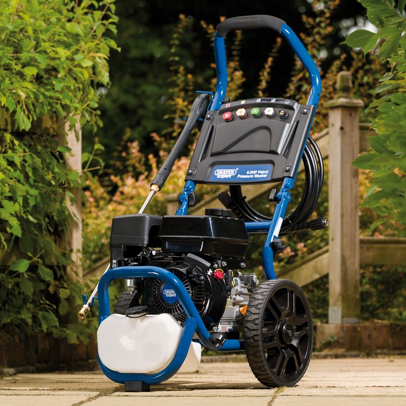 Draper Expert Petrol Pressure Washer, 6.5HP