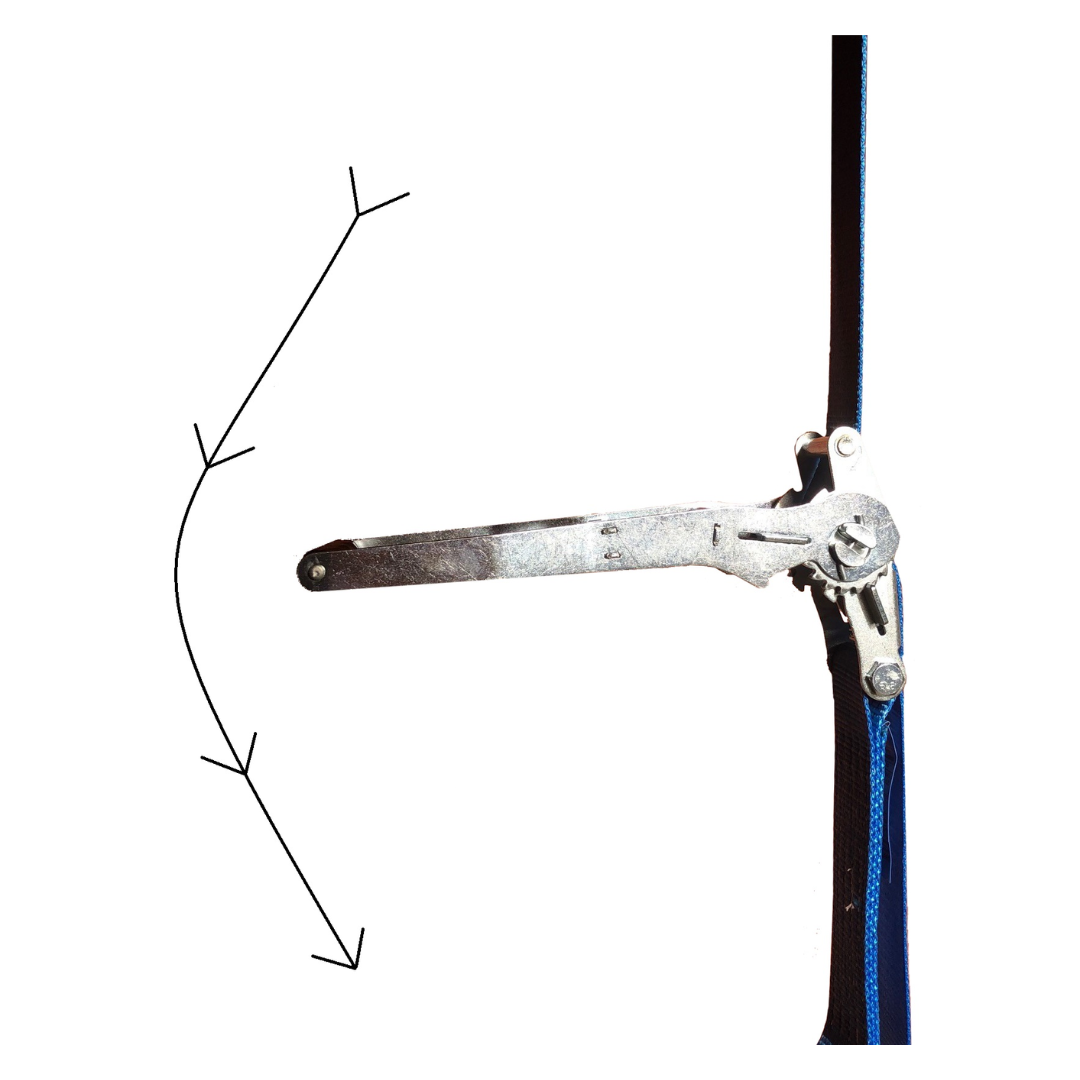 Ratchet Strap Load Binder With Pull Down Tension - 10M x 50mm - SWL 2500Kg - Max 5000kg