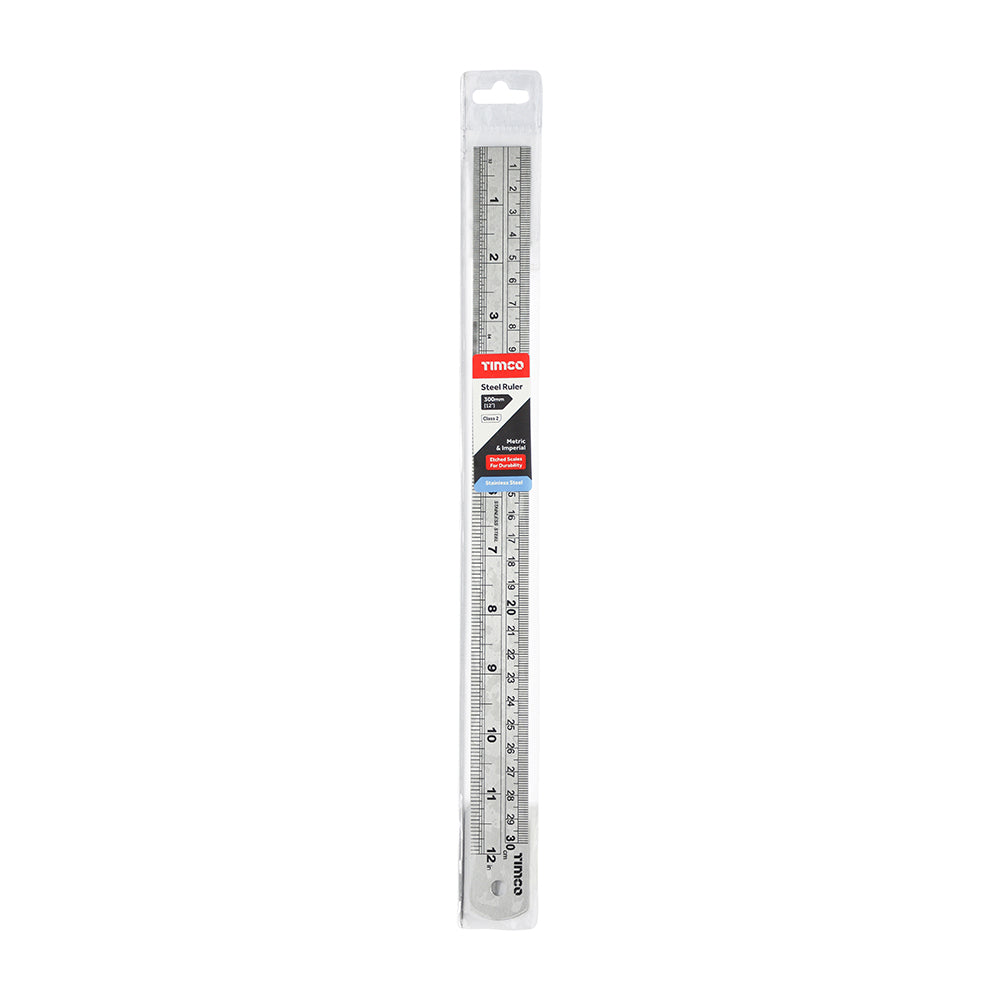 Steel Ruler - 300mm | Wallet