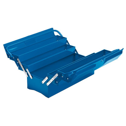 Draper Extra-Long Four Tray Cantilever Tool Box, 495mm, Blue