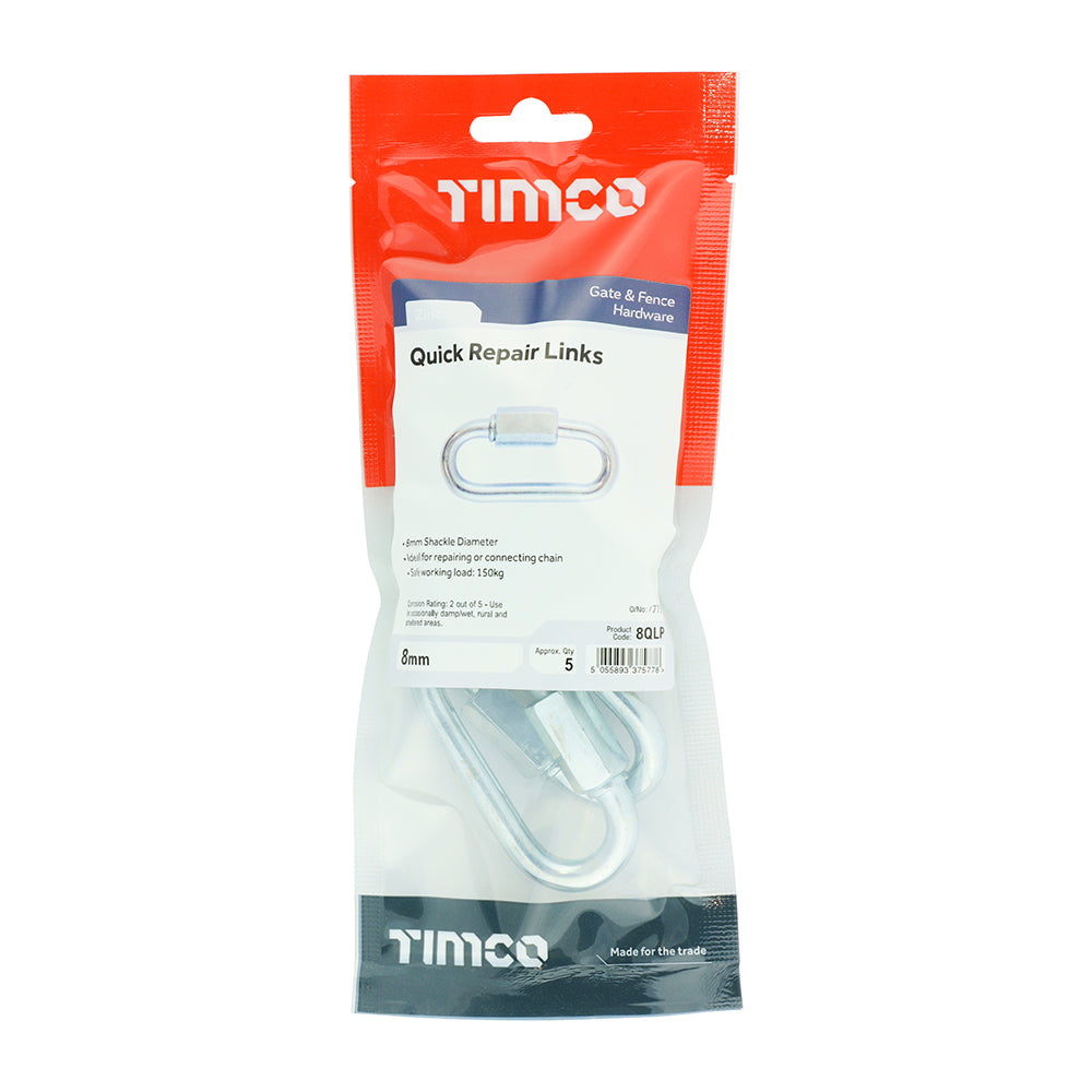 Quick Repair Link Zinc - 8mm | TIMbag of 5