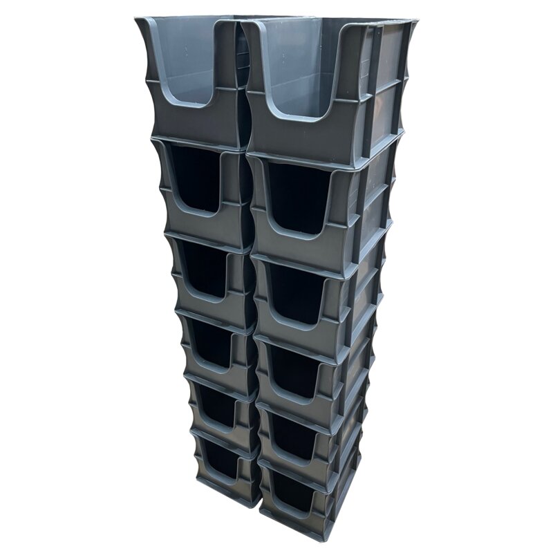 Open Front Grey Picking Bin D 300mm x W 200mm x H 200mm 7L