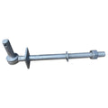 Gate Hook Galvanised Adjustable Bolt-on Round 3/4(19mm)Pin