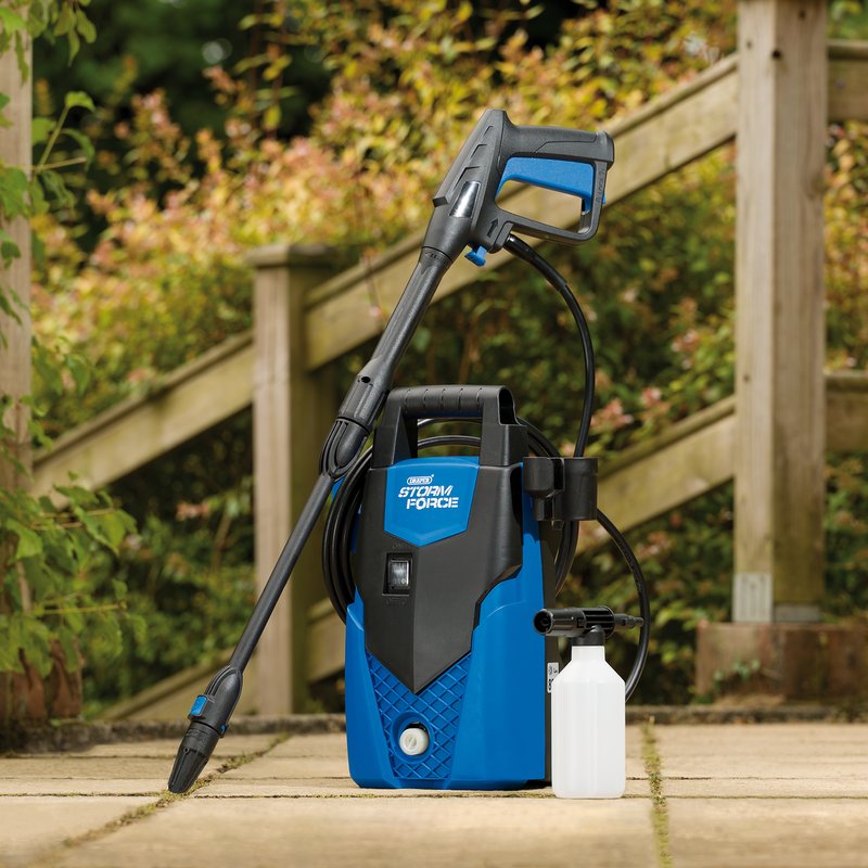 Draper Stormforce Pressure Washer, 1400W, 105 Bar