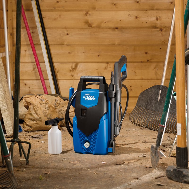 Draper Stormforce Pressure Washer, 1400W, 105 Bar