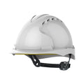 EVO®2 Industrial Safety Helmet - OneTouch™ Slip Ratchet - Mid Peak - Vented - White JSP Safety Products