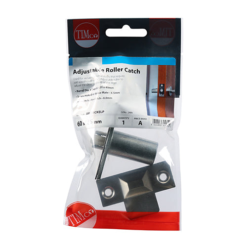 Adjustable Roller Catch - Nckl - 39mm | TIMpac