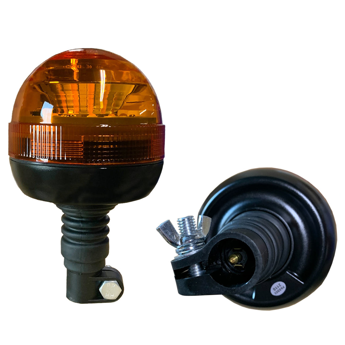 Gwaza Amber Lens LED Beacon - Low Profile Spigot Fitting