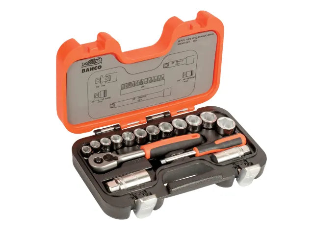 Bahco 3/8in Drive Socket Set, 34 Piece