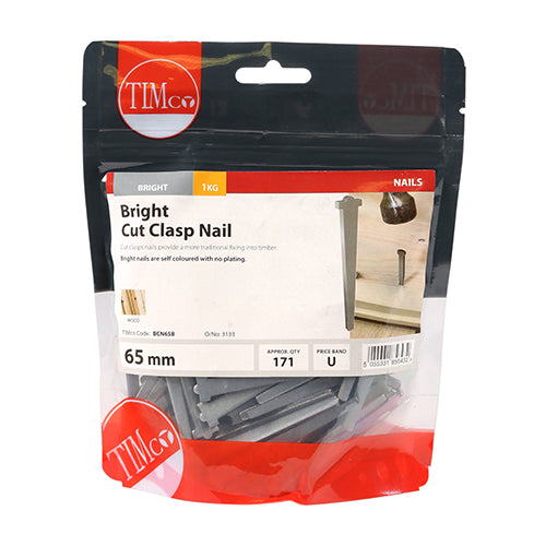 Cut Clasp Nail - Bright - 65mm | TIMbag