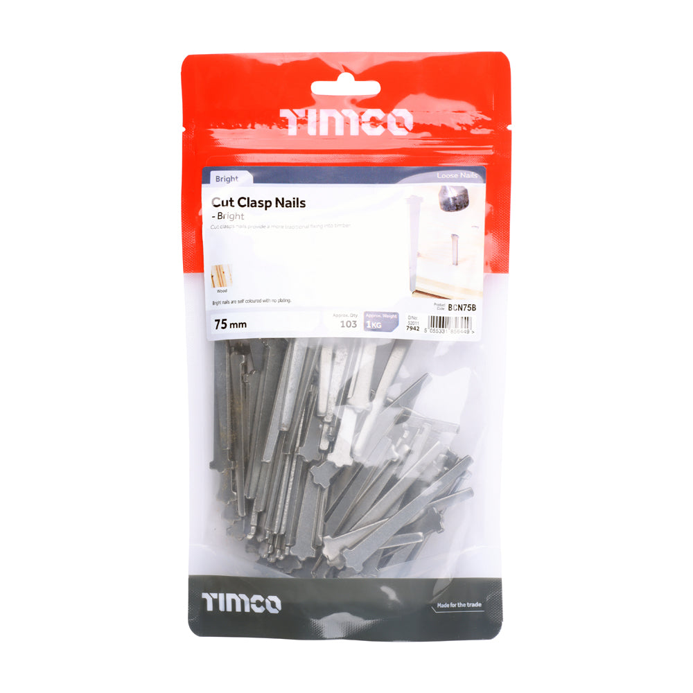 Cut Clasp Nail - Bright - 75mm | TIMbag