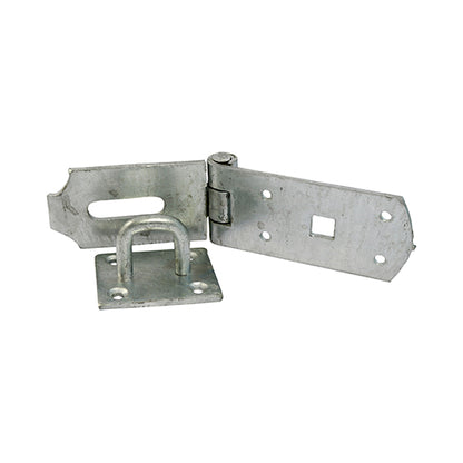 Secure Bolt On Hasp & Staple - Heavy Duty - Hot Dipped Galvanised 10"