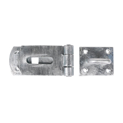 Secure Bolt On Hasp & Staple - Heavy Duty - Hot Dipped Galvanised 8"