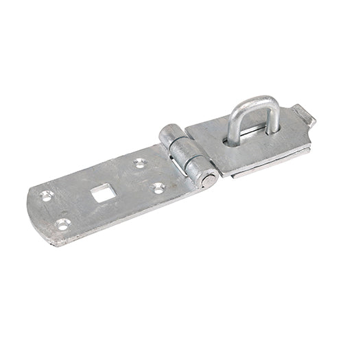 Secure Bolt On Hasp & Staple - Heavy Duty - Hot Dipped Galvanised 8"