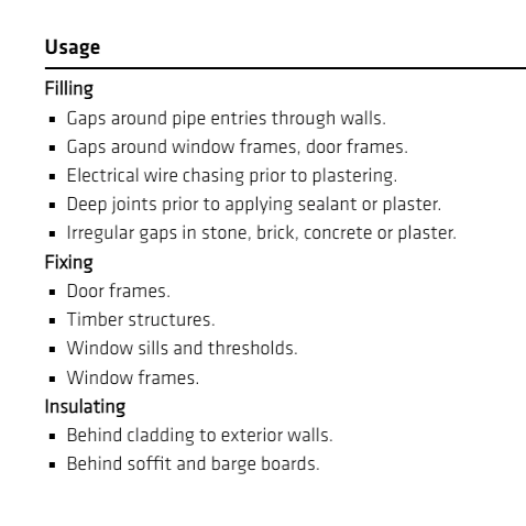 Everbuild Fix and Fill Expanding Foam 500ml