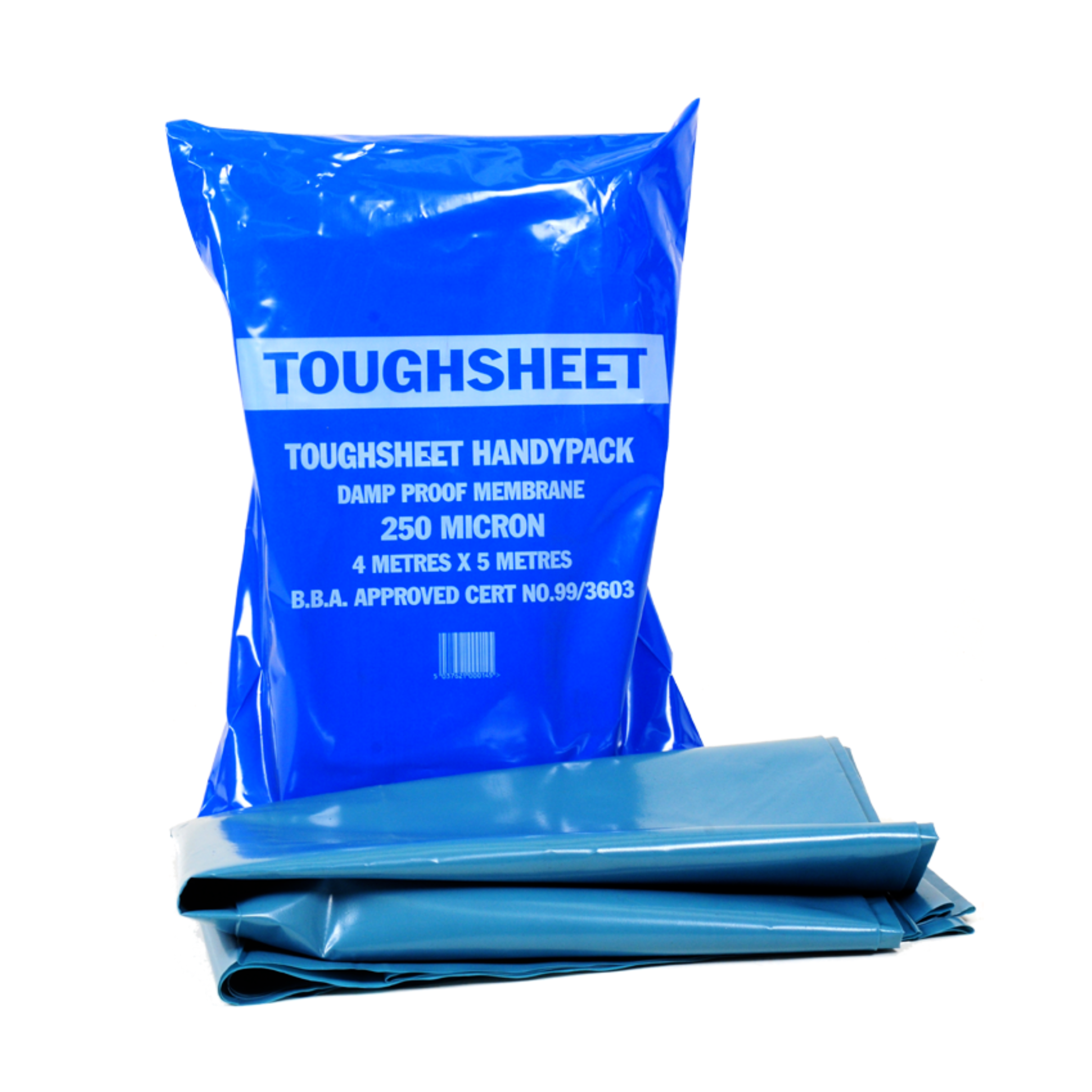 Toughsheet Damp Proof Membrane - Handy Pack - Blue 4m x 5m / 250 microns