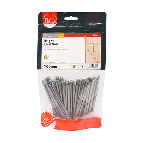 Oval Nail - Bright - 100mm | 0.5kg