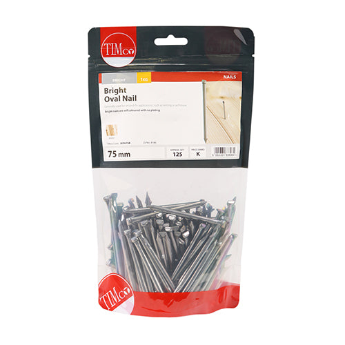 Oval Nail - Bright - 75mm | 0.5kg