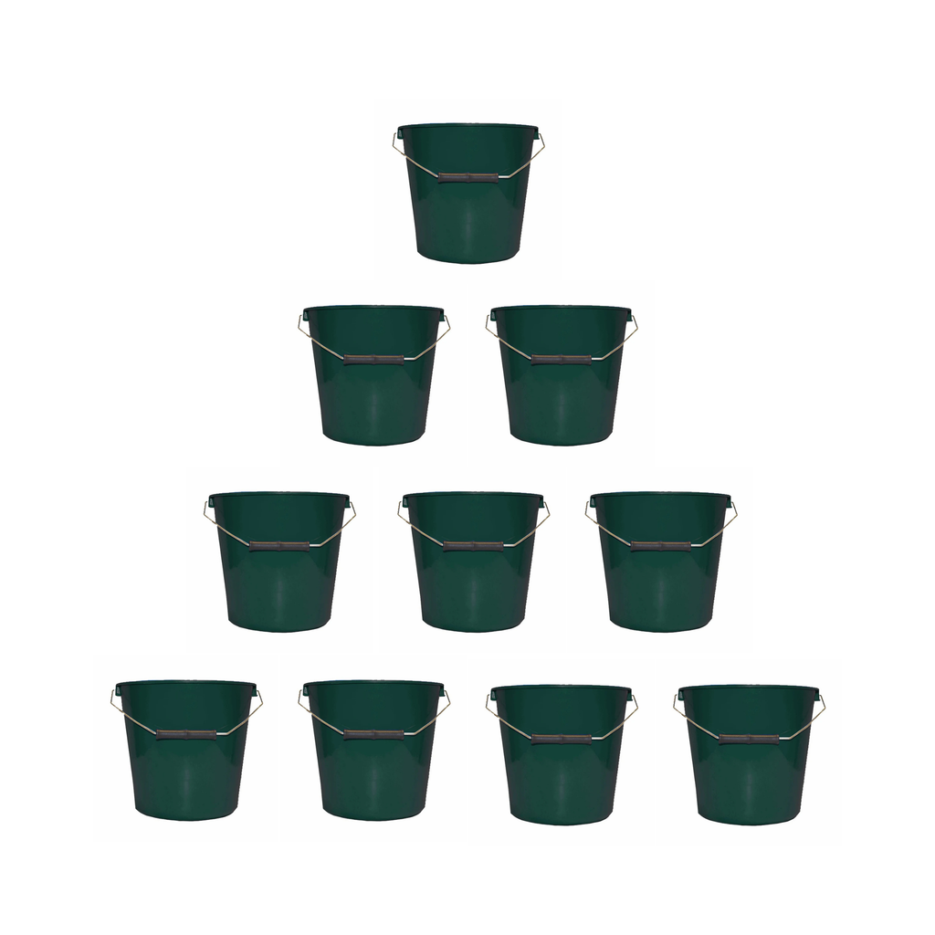 Calf Bucket Small 5L Green - Bundle of 10 Tanat Supplies | Agricultural, Building & General Hardware