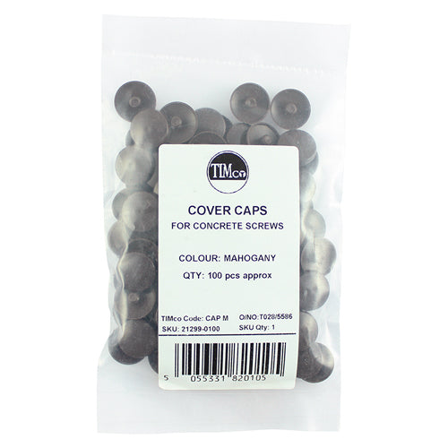 Multi-Fix Screw Cover Cap - MAHOGANY | Bag of 100