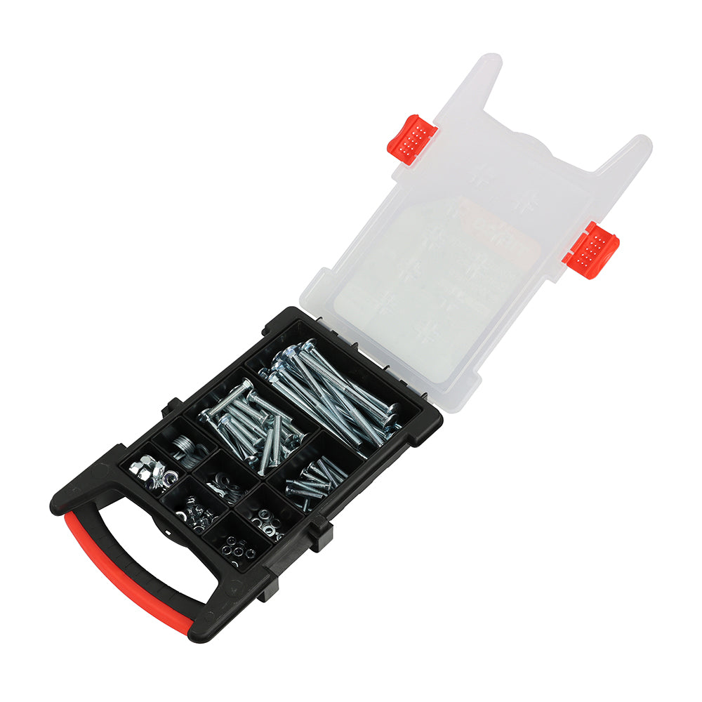 Carriage Bolt Mix Grab Pack - 140pcs | Tray of 140