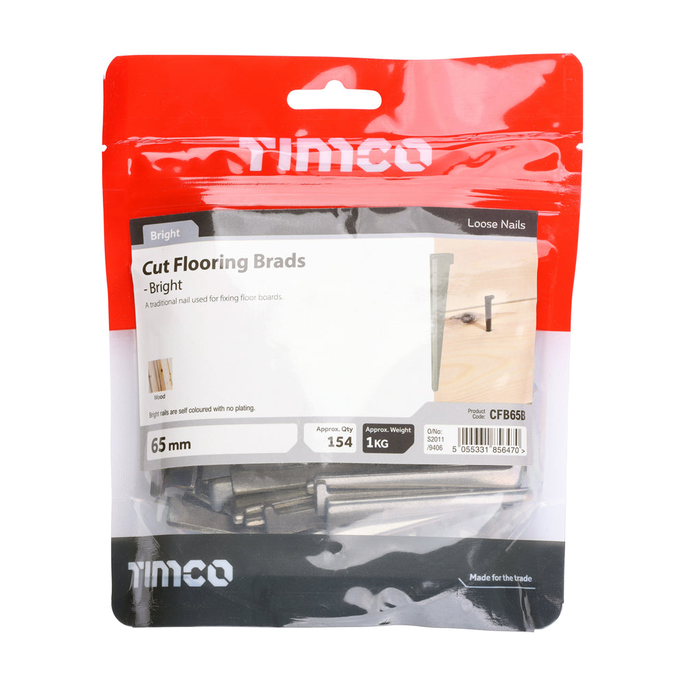 Cut Flooring Brad - Bright - 65mm | TIMbag