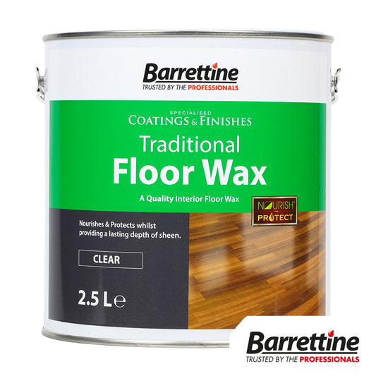 Barrettine Traditional Floor Wax - Clear - 2.5L