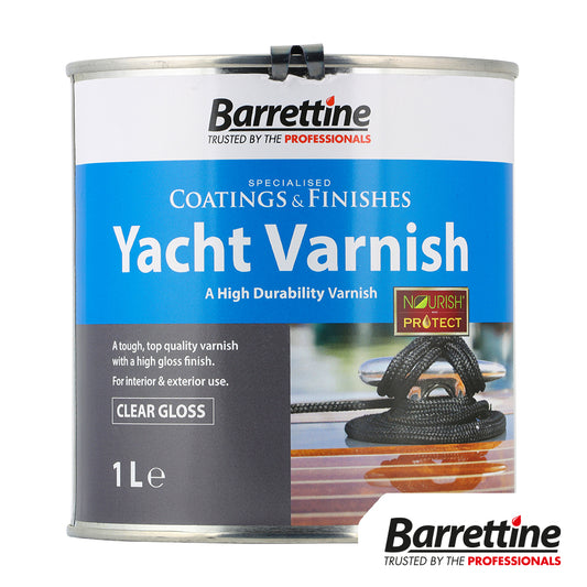 Barrettine Yacht Varnish - Clear Gloss - 1L