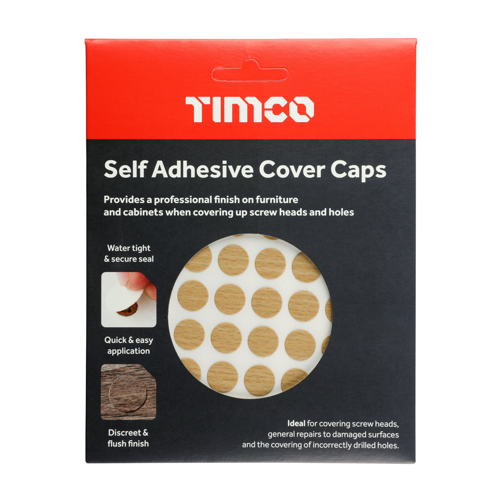 Adhesive Caps Beech - 13mm | Pack of 112