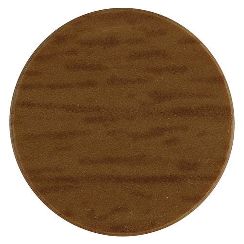 Adhesive Caps Natural Walnut - 13mm | Pack of 112