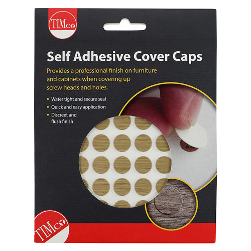 Adhesive Caps Odessa Oak - 13mm | Pack of 112