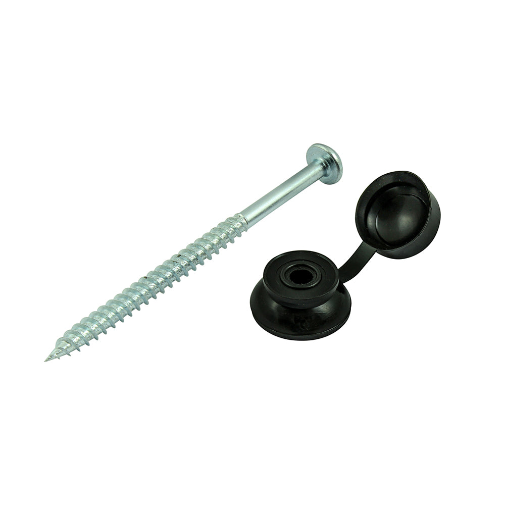 Corrugated Sheet Fixings Black - 10 x 3 | TIMbag of 50