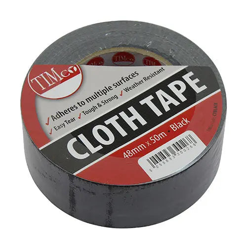 Timco Cloth Tape - Black Timco