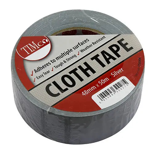 Timco Cloth Tape - Silver Timco