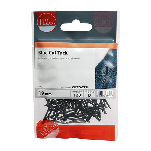 Blue Cut Tacks - 19mm | TIMpac of 120