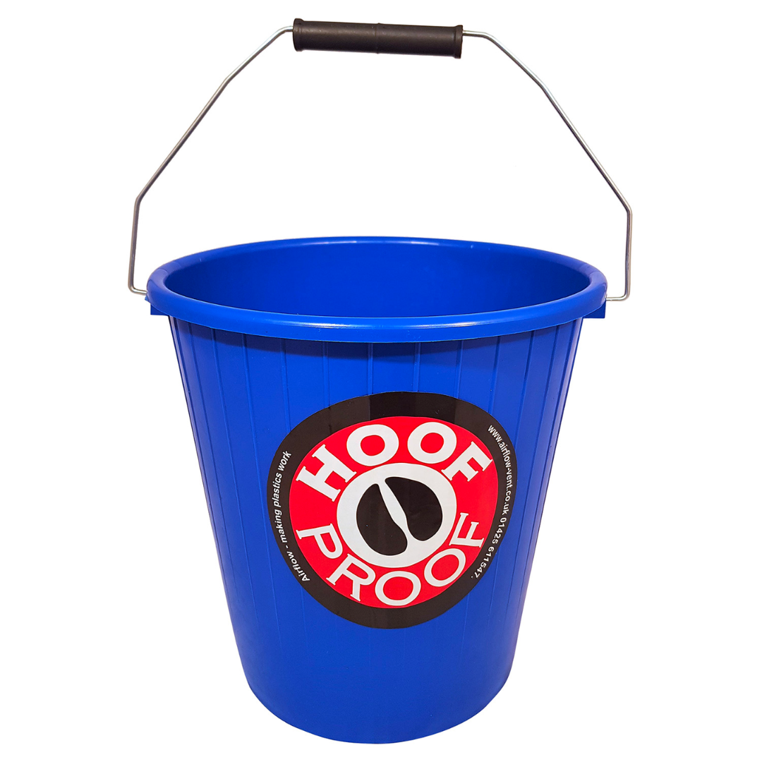 10x Hoof Proof Ribbed Blue Buckets 5L bundle (10% off per bucket)