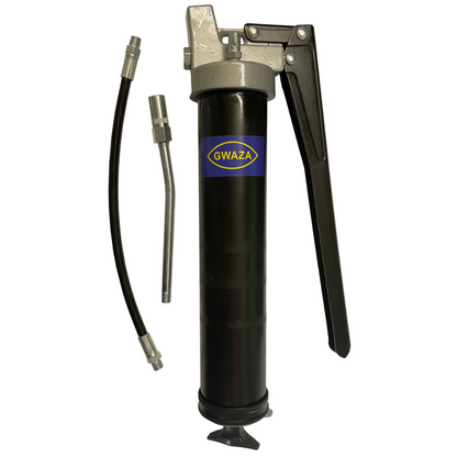 Gwaza Professional Lever Grease Gun Pistol with 2 Spouts - Fixed & Nylon