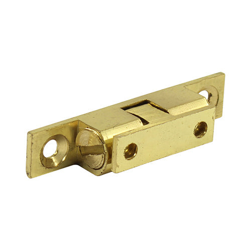 Double Ball Catches - Electro Brass - Size mm 50 x 8.5 - Strength kg N/A - Colour N/A Timco