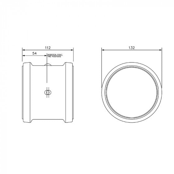 FloPlast Double Socket Coupling 110mm FloPlast