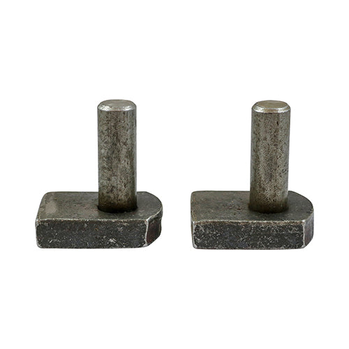 Gate Hooks to Weld - 12mm | Plain Bag of 2