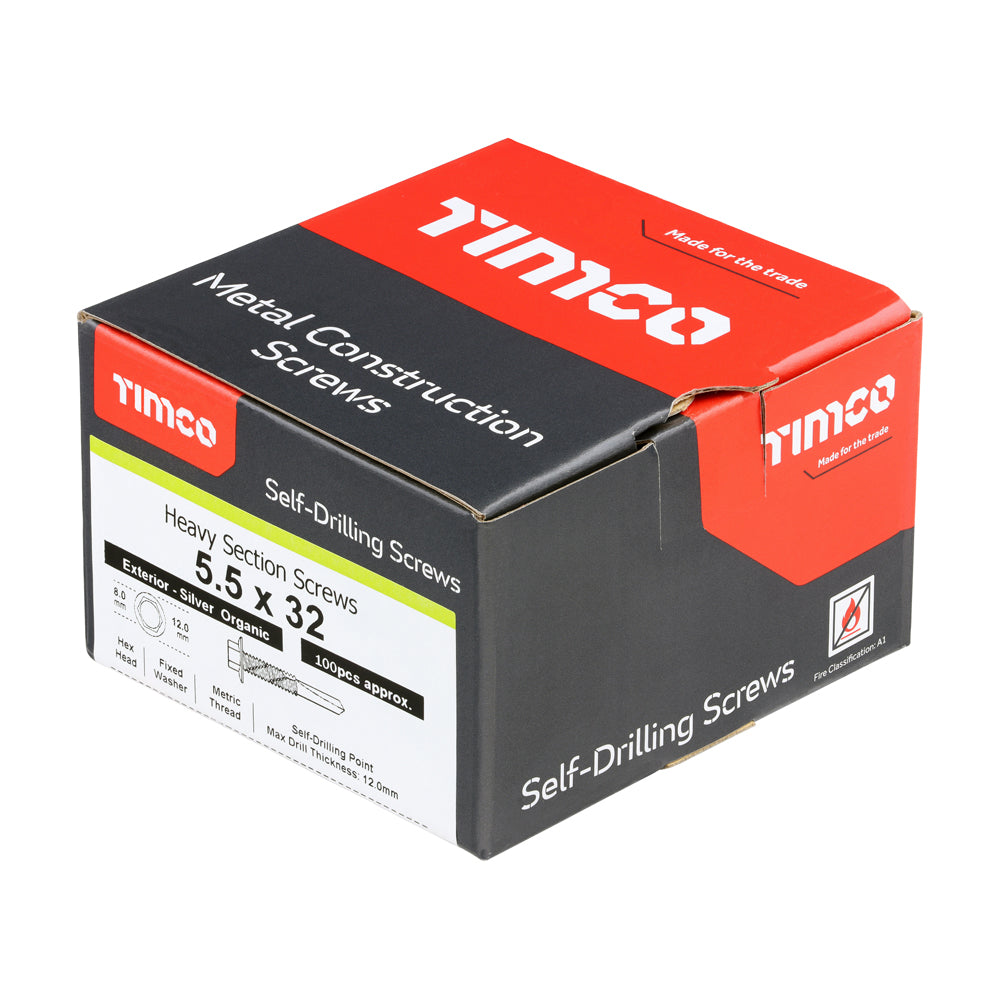 Hex Screw S/DRILL No5 EXT - 5.5 x 32 | Box of 100