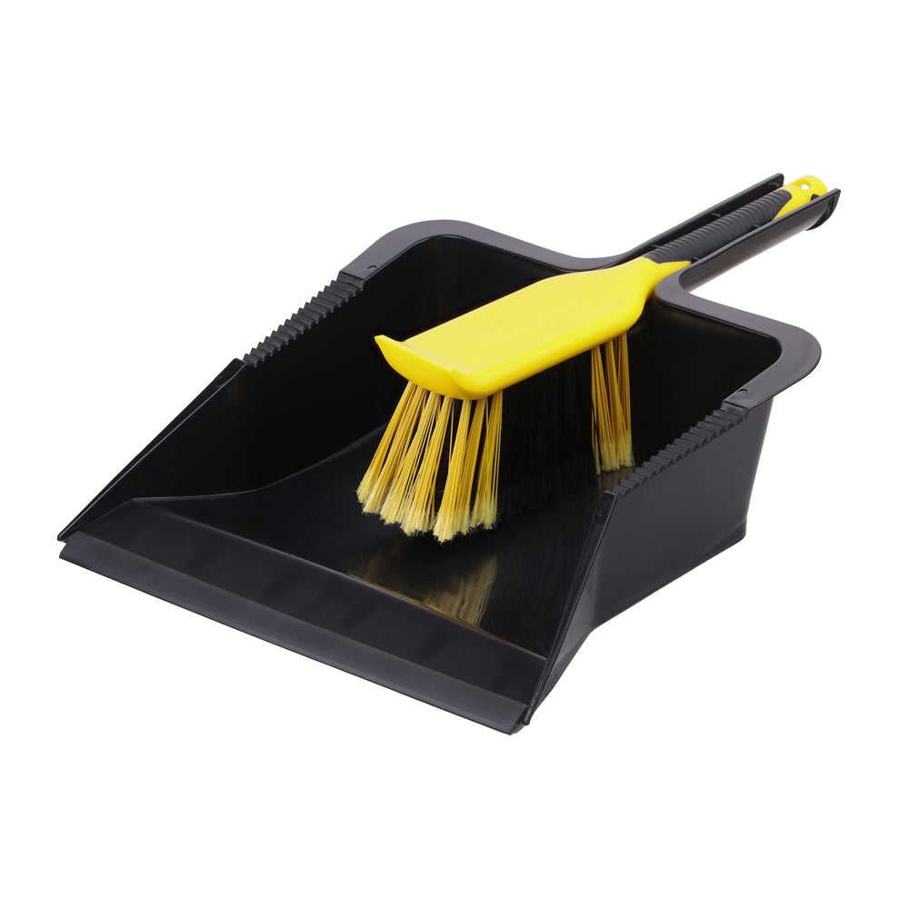 Bulldozer Heavy Duty Duty Dustpan & Brush Set