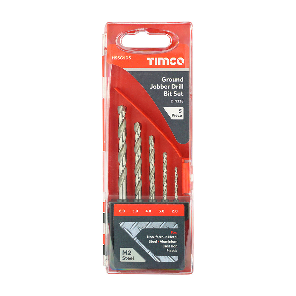 HSS-G Bit Set 2-6mm - 5pcs | Case of 5