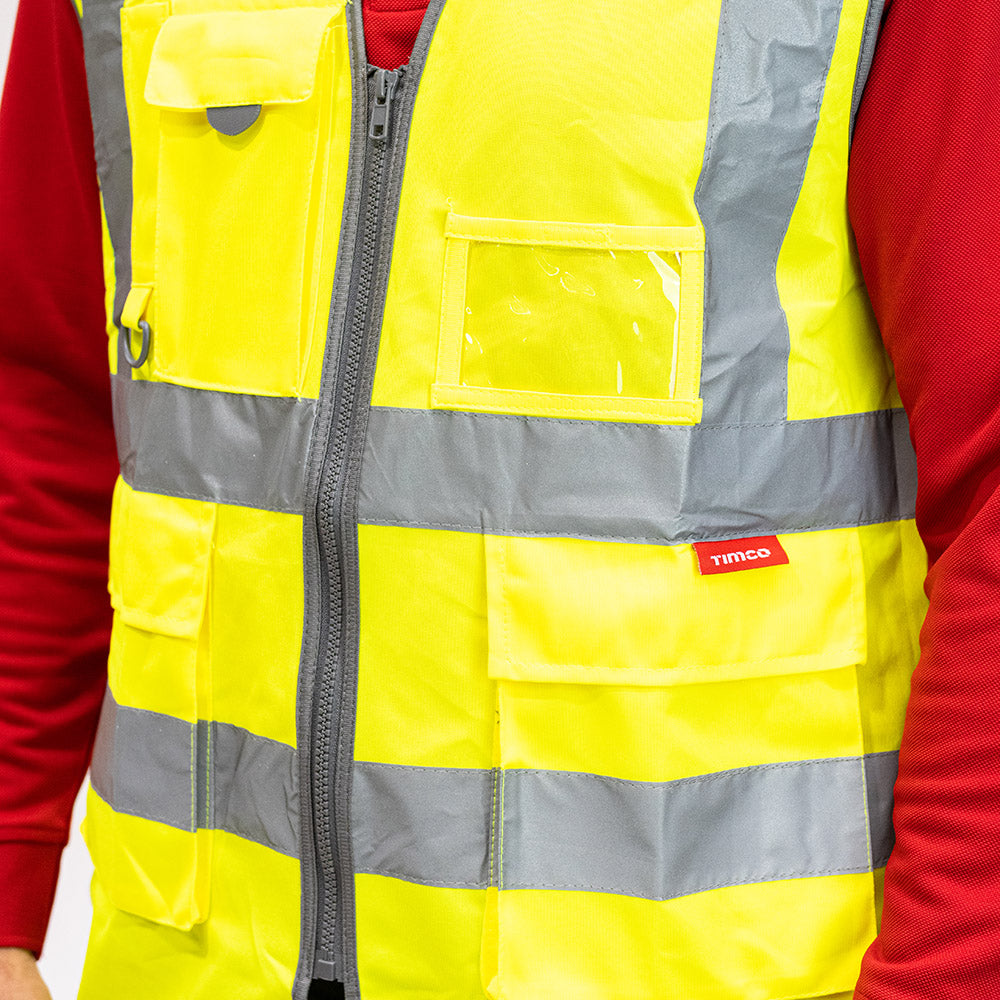 Hi-Vis Executive Vest Yellow - XX Large | Bag