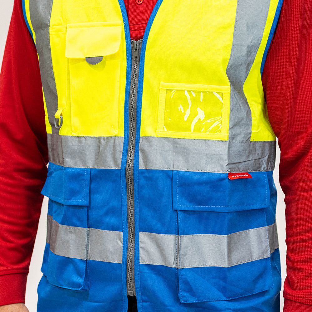 Hi-Vis Vest Yellow & Blue - XXX Large | Bag