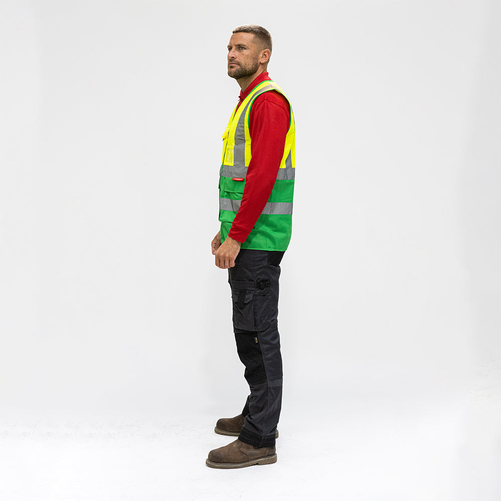 Hi-Vis Vest Yellow & Green - Large | Bag