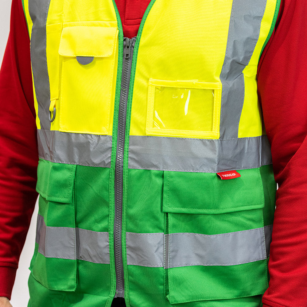 Hi-Vis Vest Yellow & Green - X Large | Bag