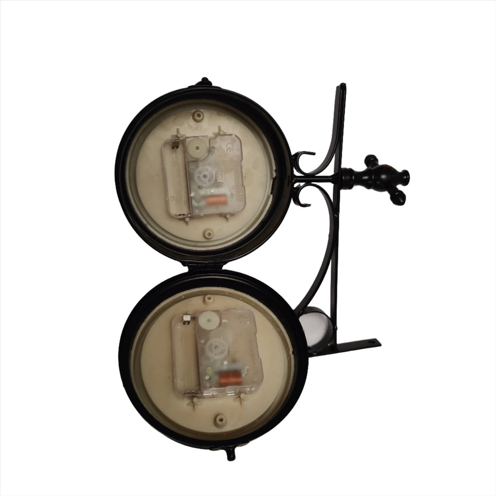 Station Clock 10cm Diameter Double Faced Metal Station Clock