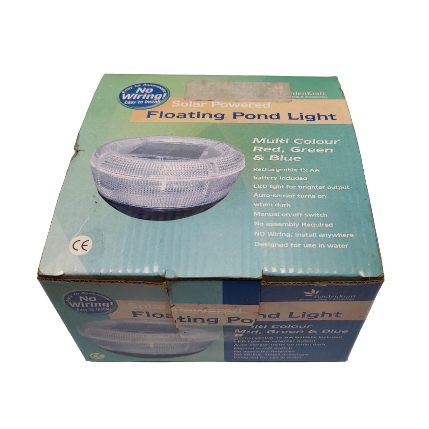 GardenKraft Solar Powered Floating Pond Light