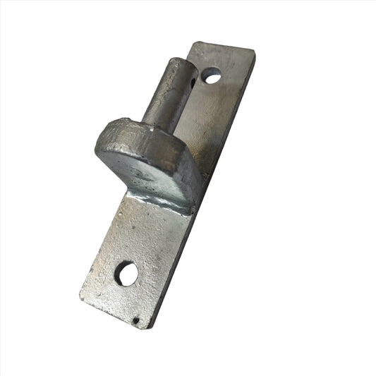 Gate Hook on Plate Galvanised 200mm x 50mm - 3/4 Pin (19mm)